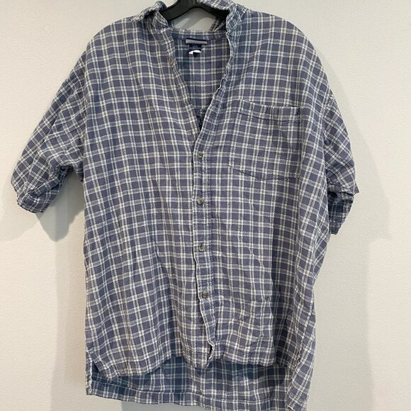 Sideout Blue Plaid Button Down - Size Large - Picture 1 of 3
